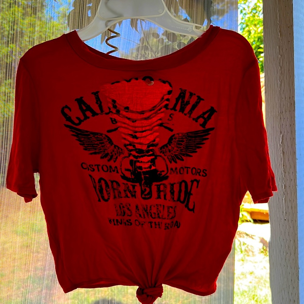 Windsor distressed crop tee